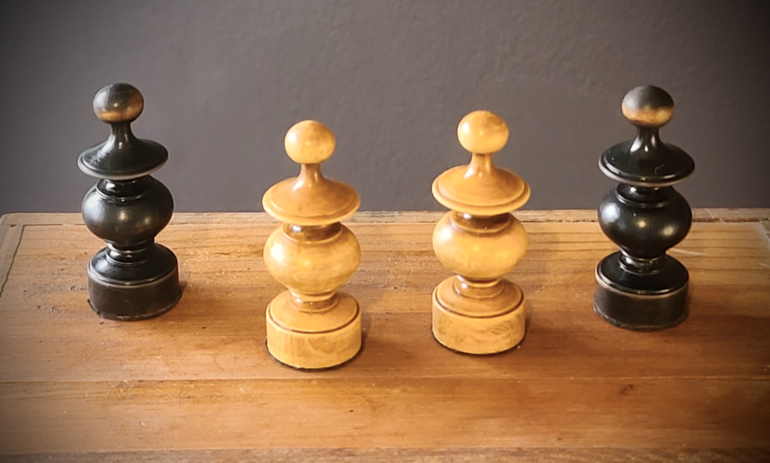 French Regency Period Chess Pieces Ebonised [RCP122] - £148.39