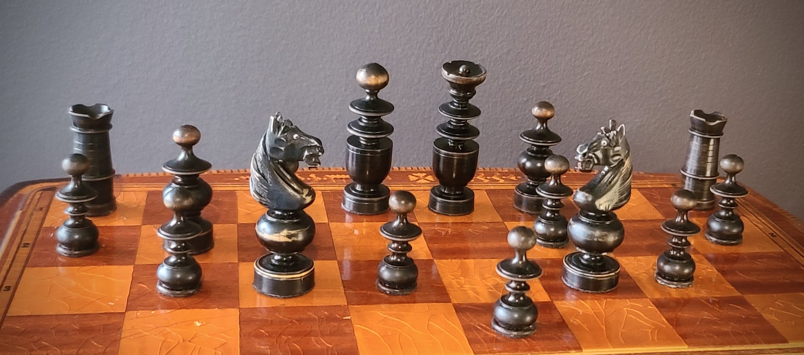 French Regency Period Chess Pieces Ebonised [RCP122] - £148.39