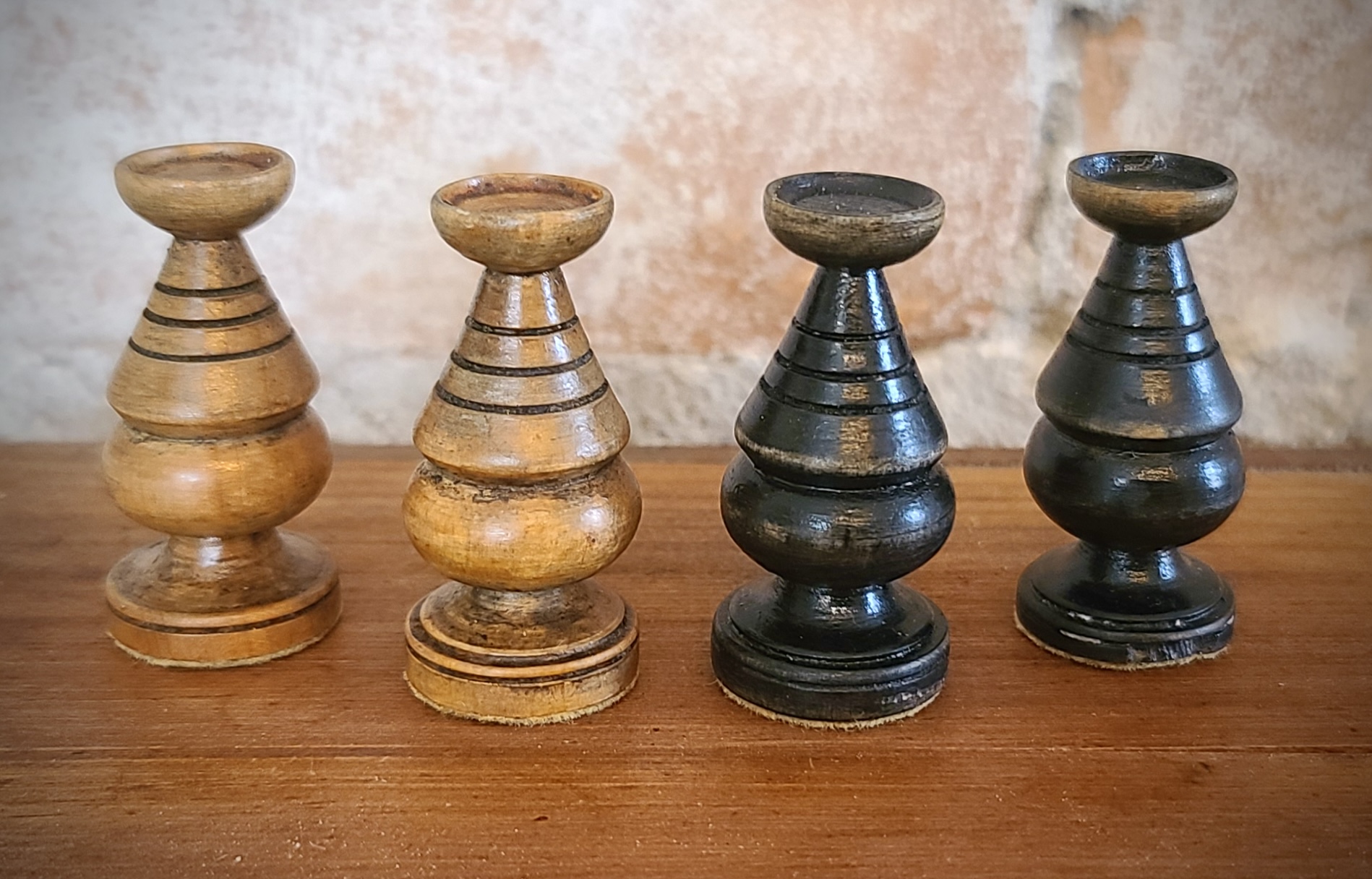 French Regency Period Chess Pieces Ebonised [RCP122] - £148.39